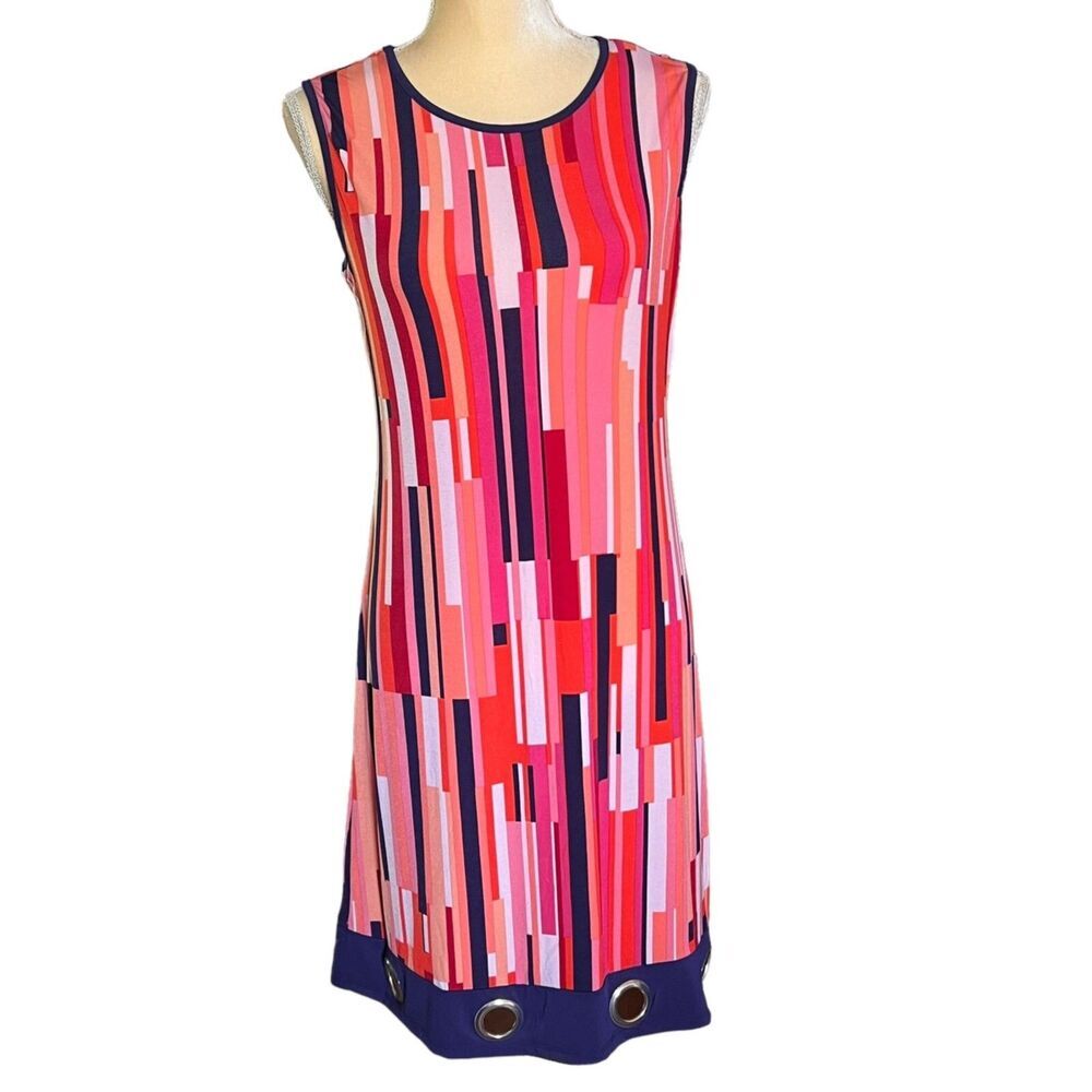 Cure Women's Colorful Striped Sleeveless Dress Size M Comfortable‎ and stretchy - Picture 15 of 16